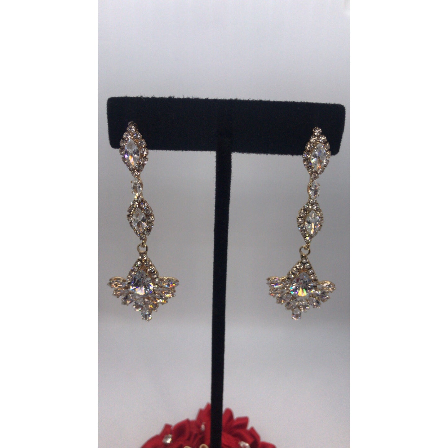 MARQUISE CZ BRIDAL EARRINGS