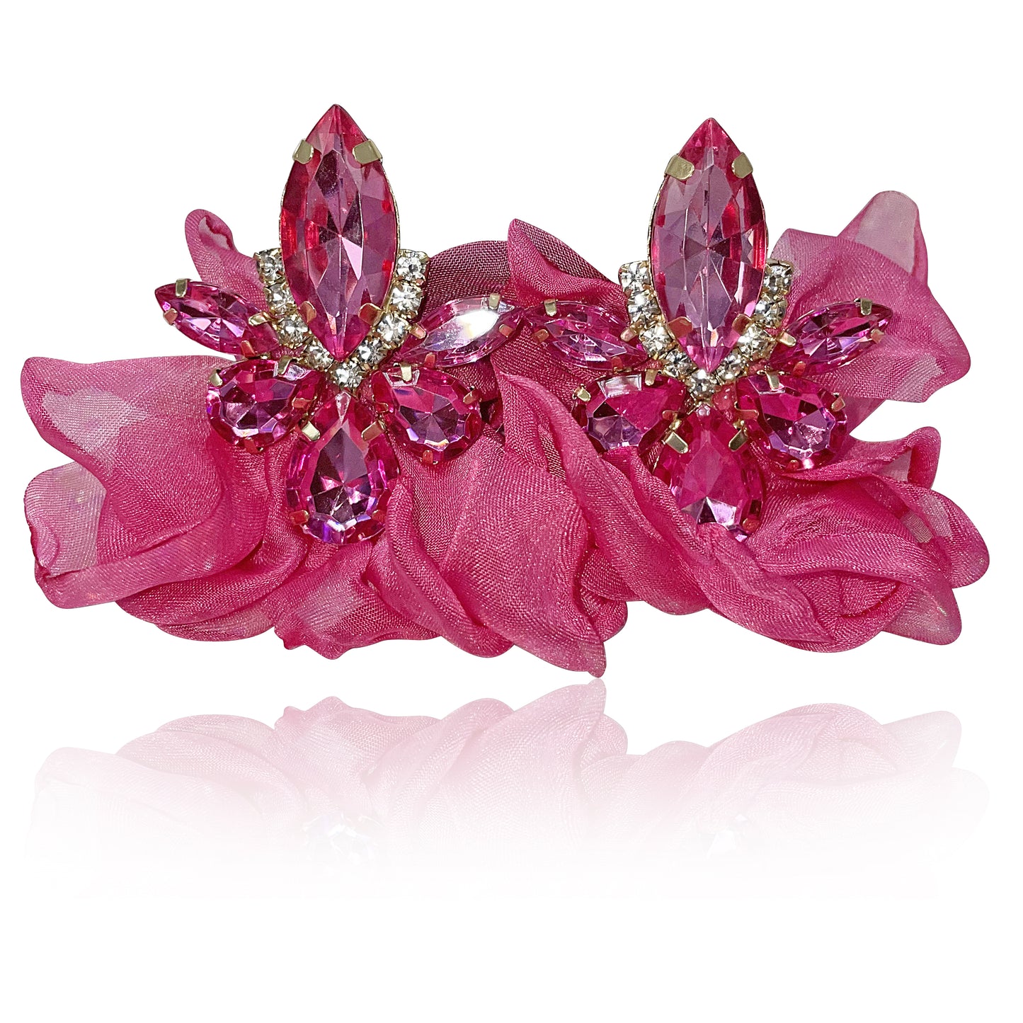 "FLOWER BOMB" HOT PINK EARRINGS