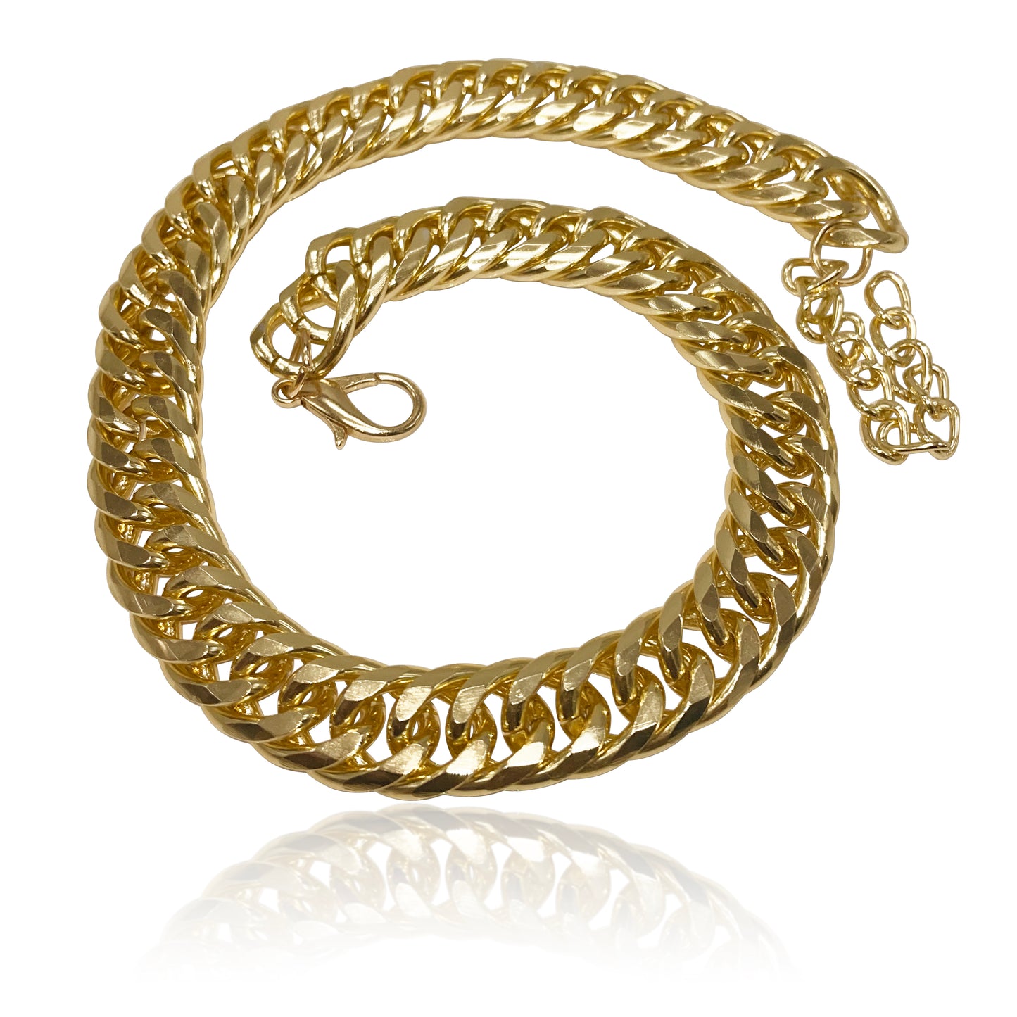 Arika Stainless Steel Twisted Chain Necklace